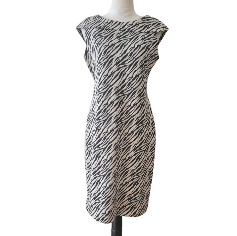 Calvin Klein Zebra‎ Print Sleeveless Dress Size 8
